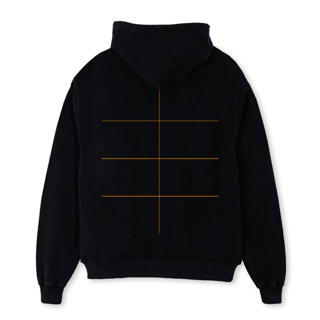 PARIS Black Oversized Hoodie. - Image 2