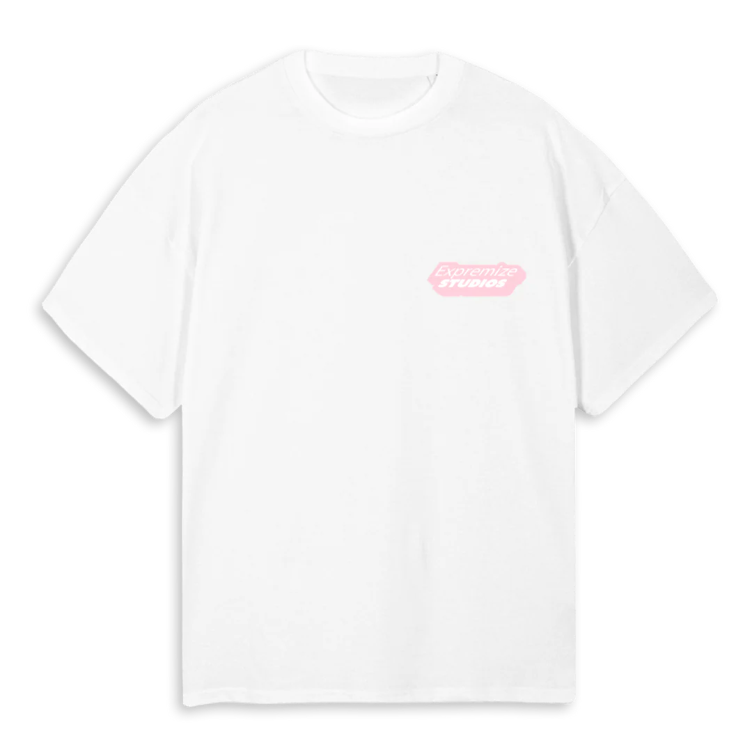 PASTEL White Oversized Tee.