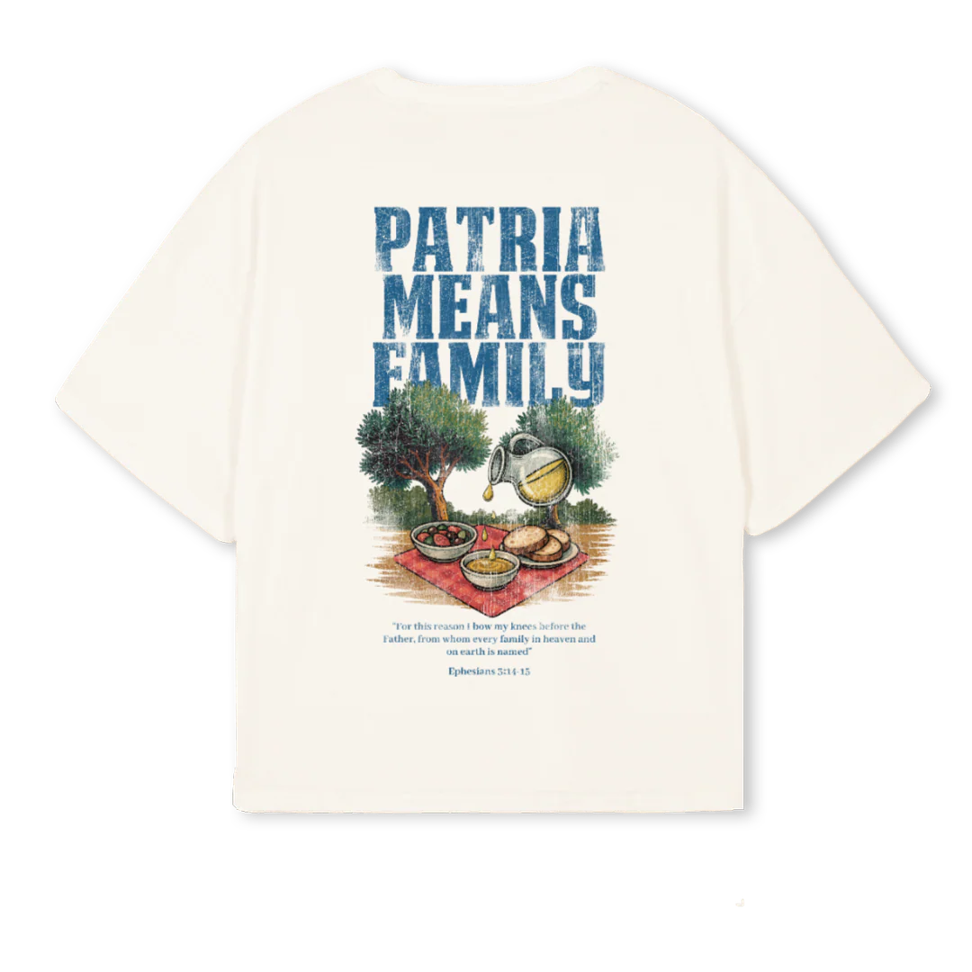 PATRIAMEANSFAMILY Vintage White Oversized Boxy Tee. - Image 2