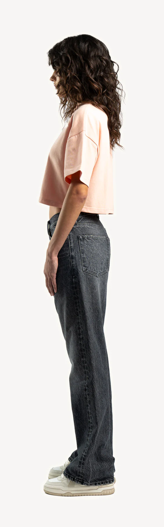 Pink Clay Cropped Oversized Tee. - Image 8