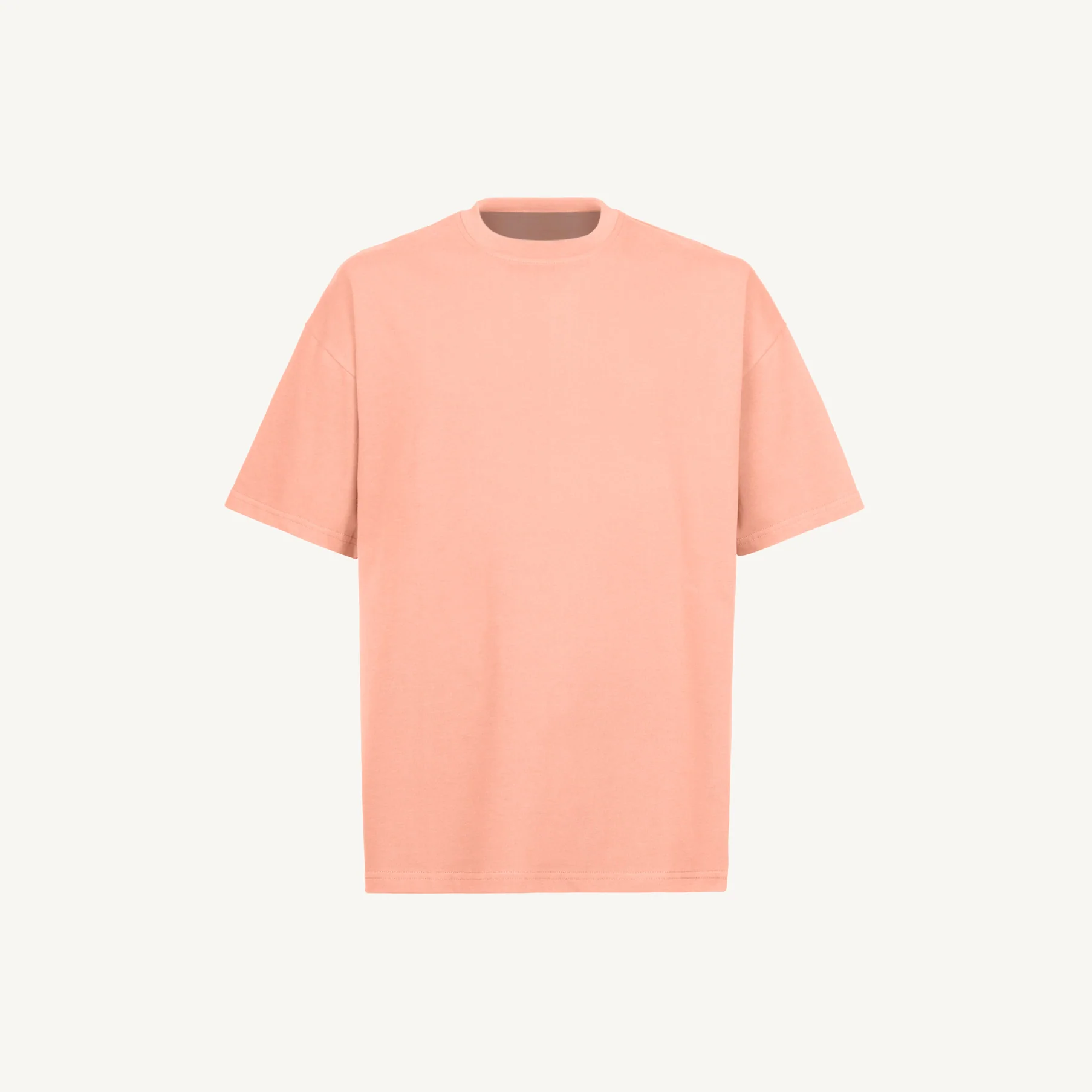 Pink Clay Oversized Tee Mockups.