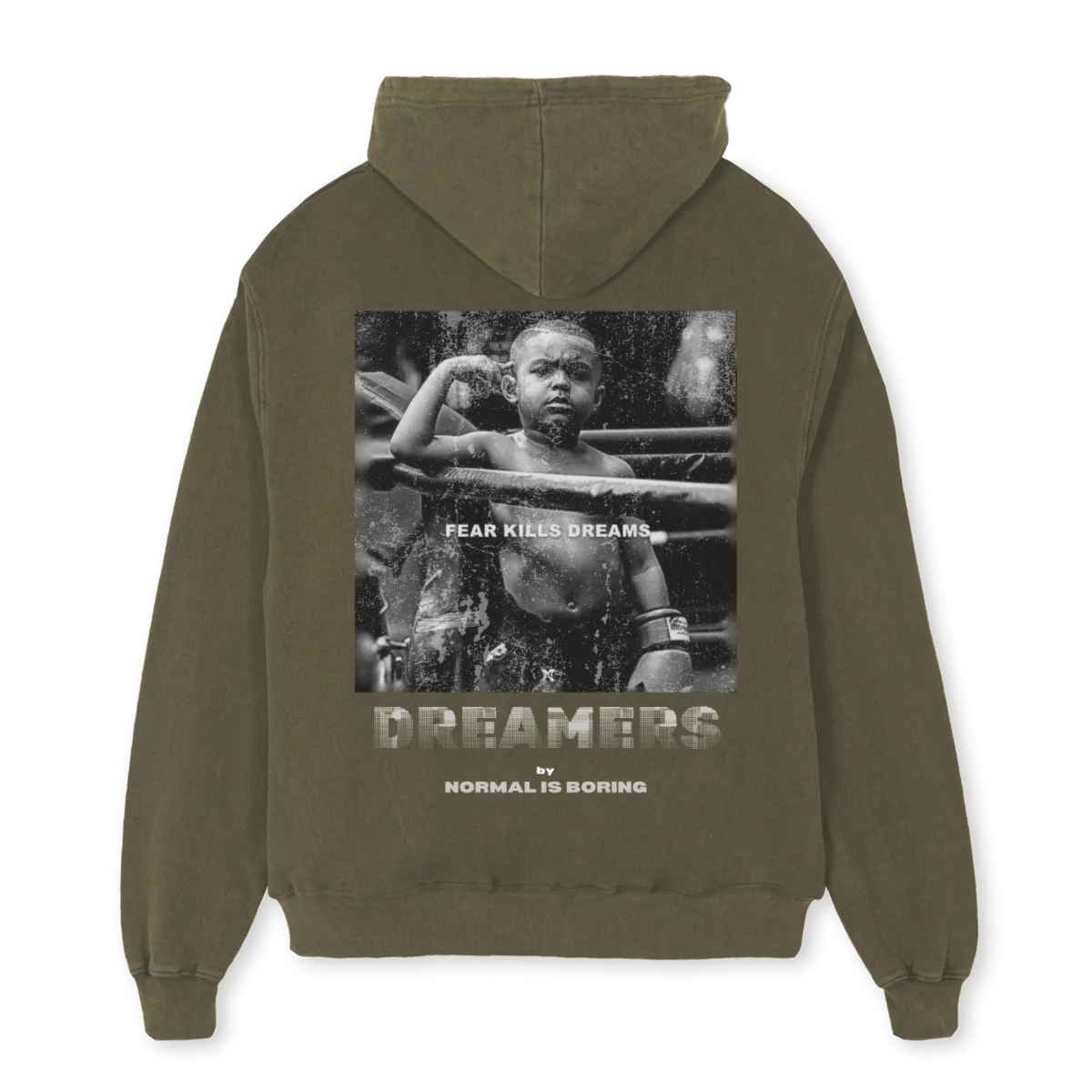 PLAYERSOLIVEH Vintage Olive Oversized Hoodie. - Image 2