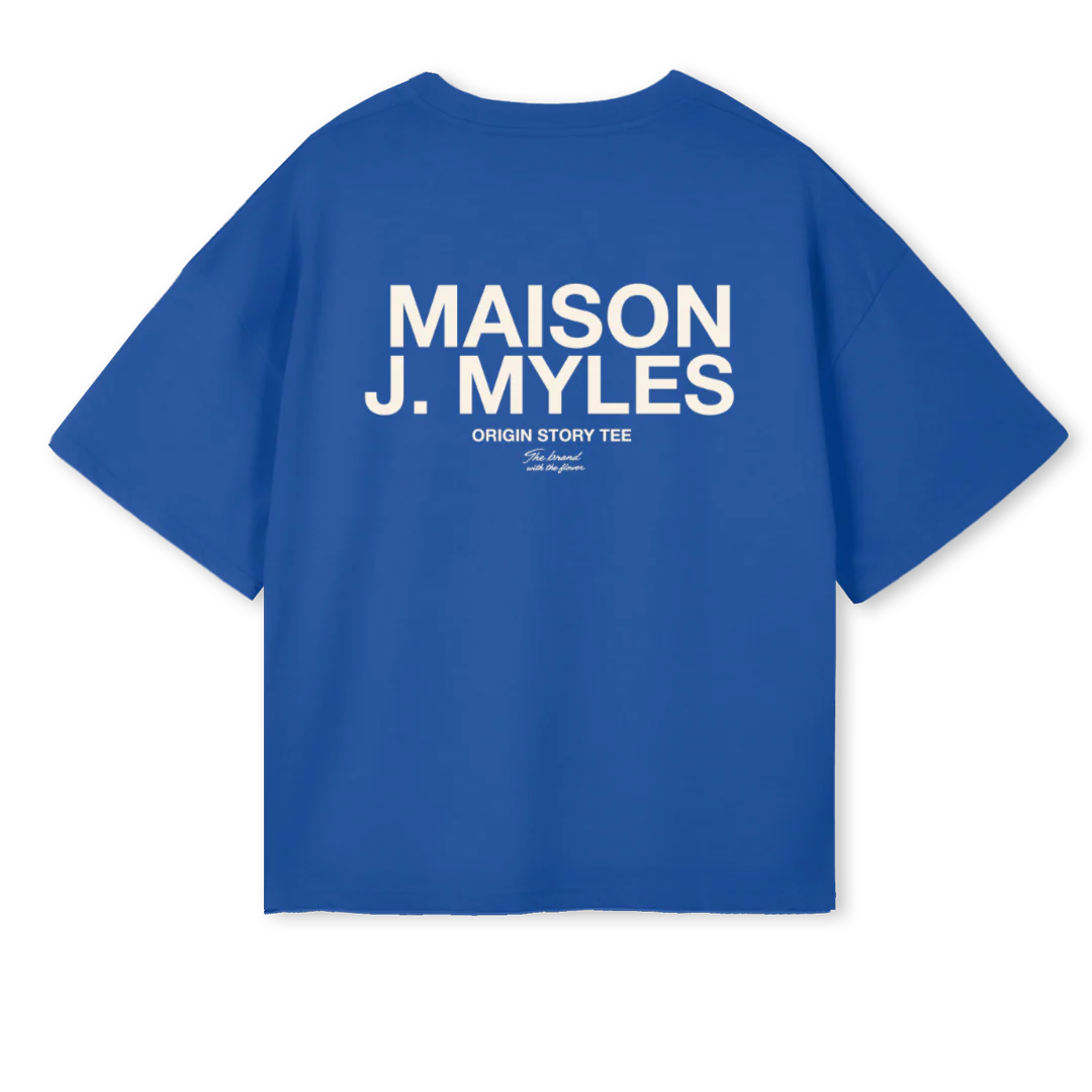 PNK SCND Cobalt Blue Oversized Boxy Tee. - Image 2