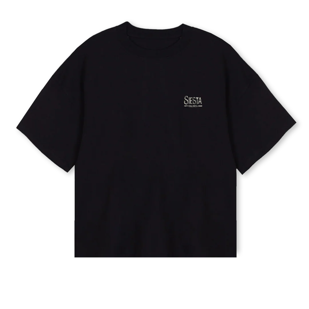 POLARLSR Black Oversized Boxy Tee.