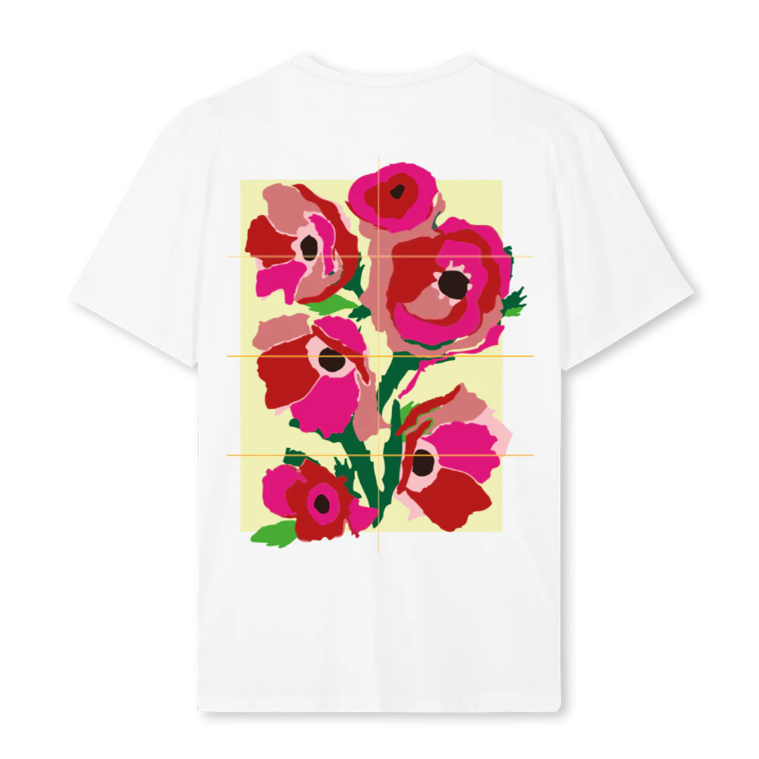 POPPIES White Regular Tee. - Image 2