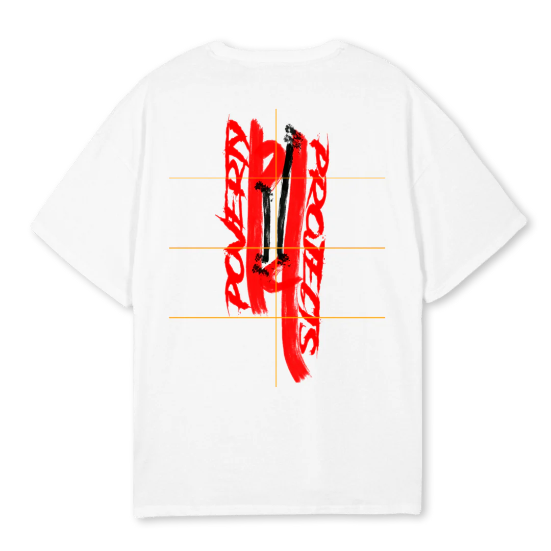 POVERTY PROJECTS 2 White Oversized Tee. - Image 2