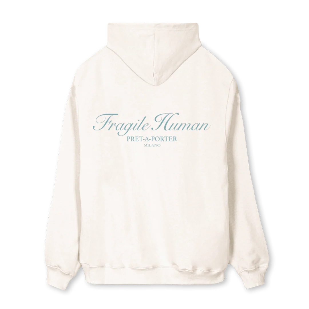 PRET HD Vintage White Regular Hoodie. - Image 2