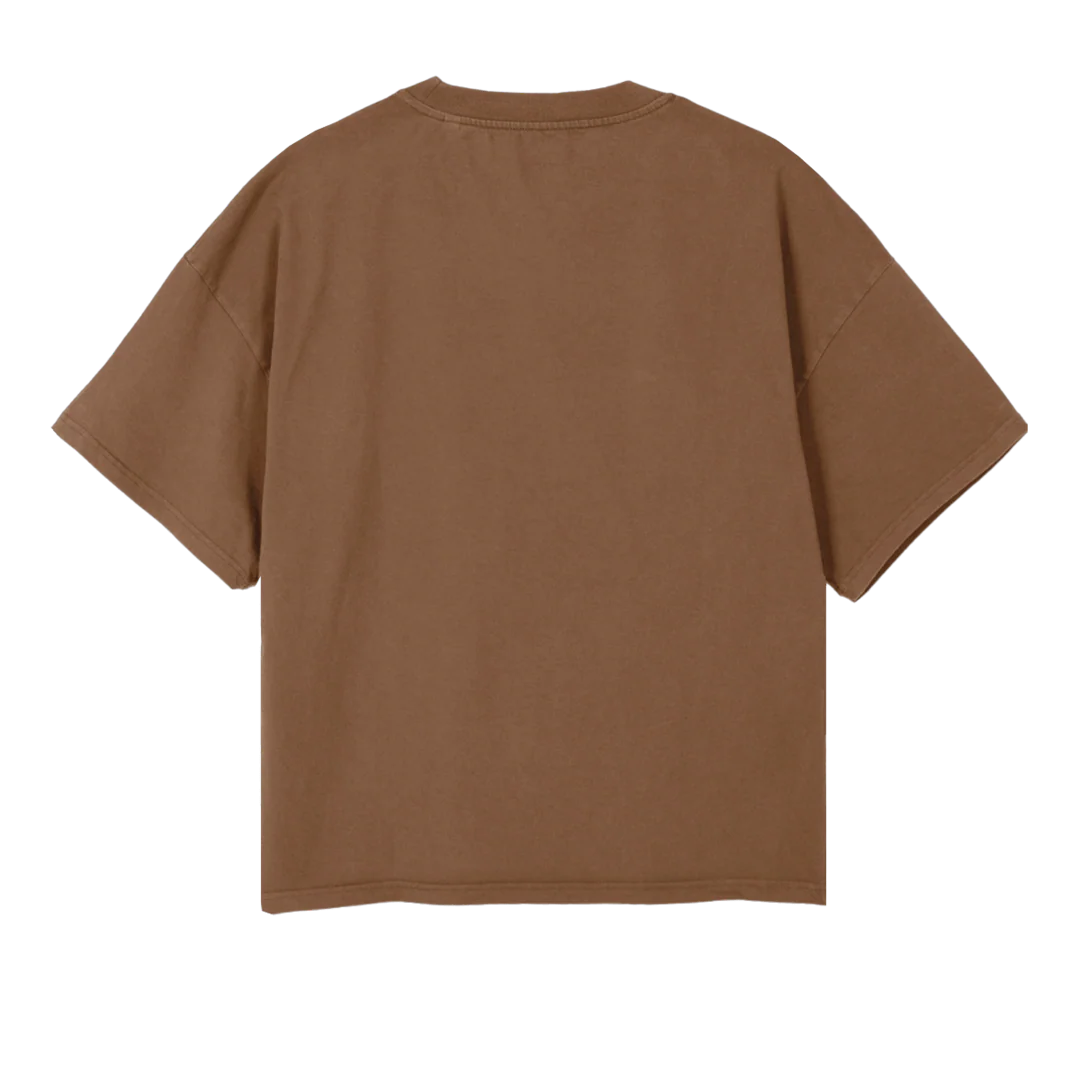 PRETTYCREAM Vintage Tan Oversized Boxy Tee. - Image 2