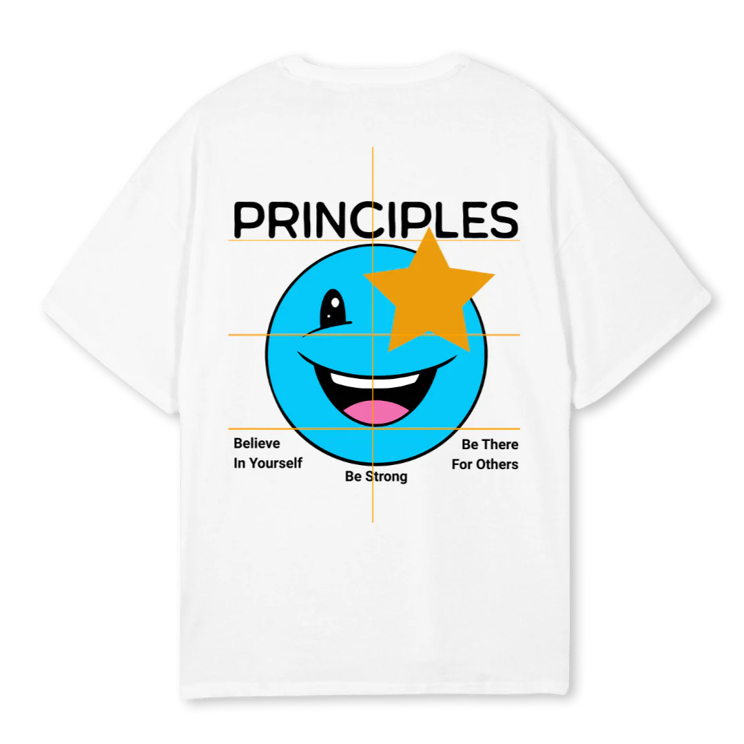 PRINCIPLES2 White Oversized Tee. - Image 2