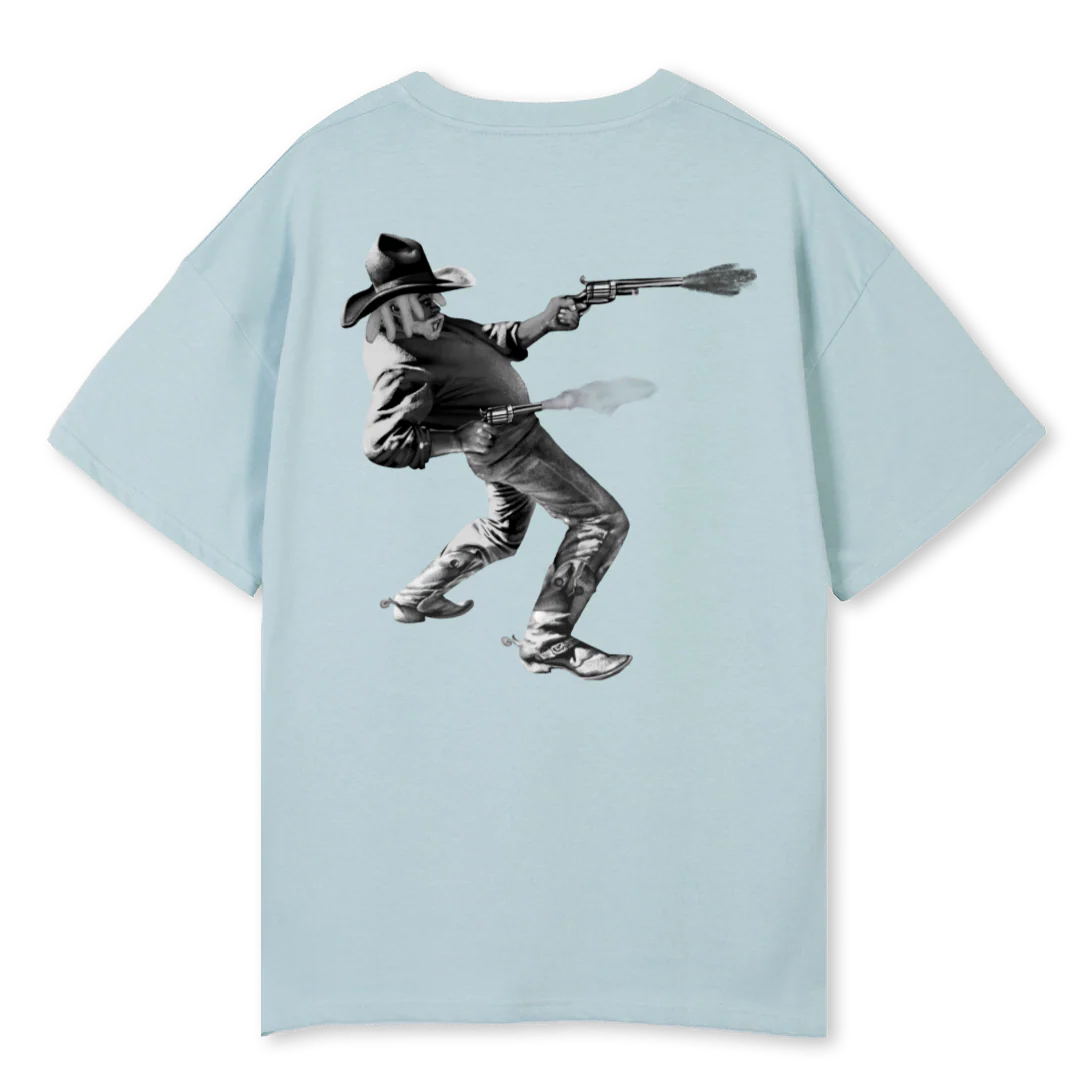 PRIVATE COLLECTION Cold Blue Oversized Tee. - Image 2