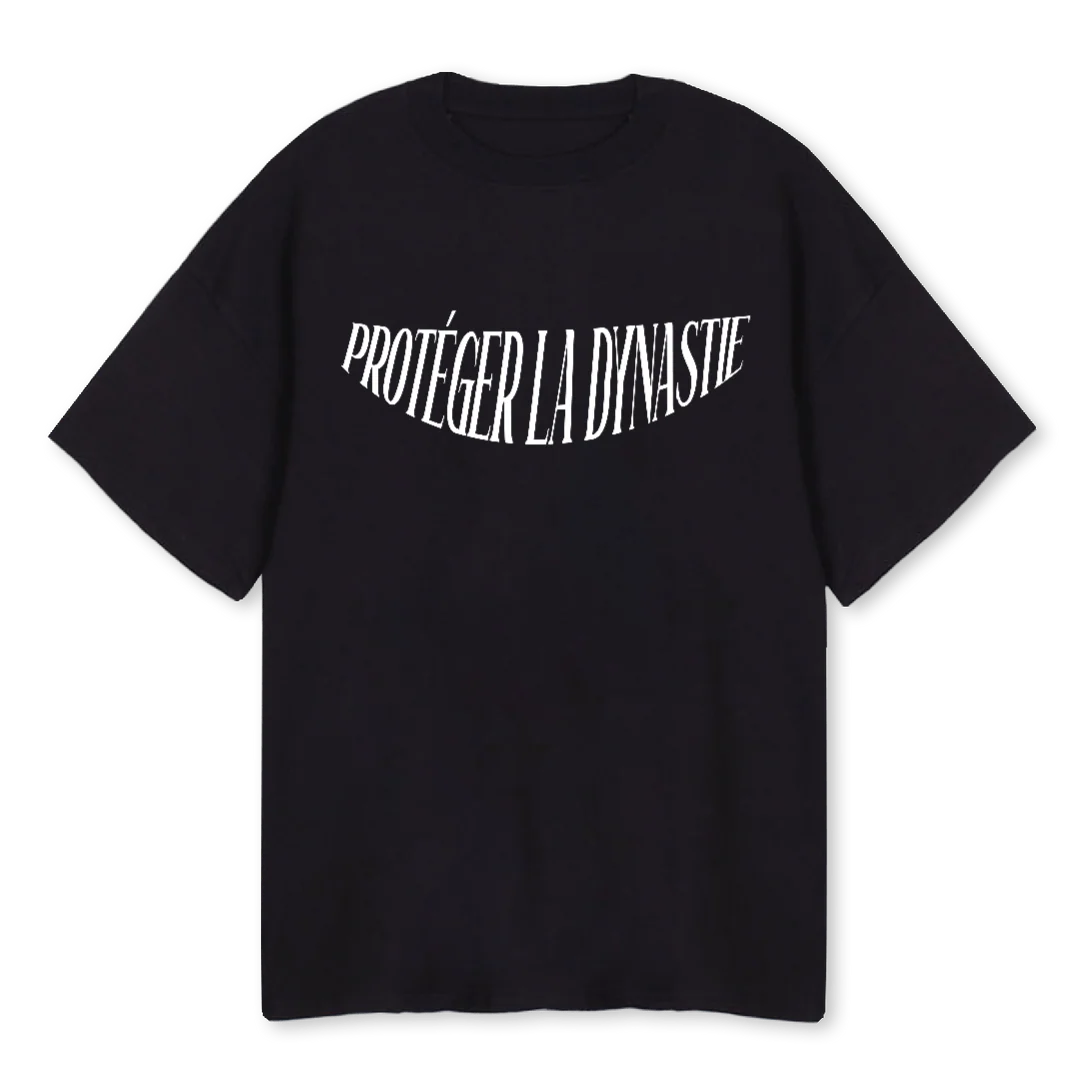 PROTEGER  Black Oversized Tee.