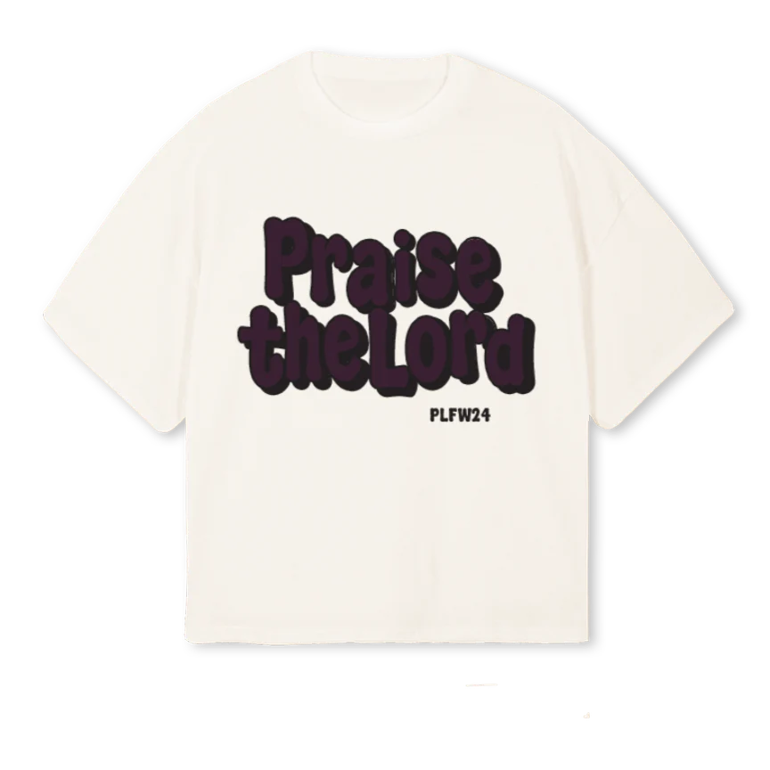 PTLTEE Vintage White Oversized Boxy Tee.
