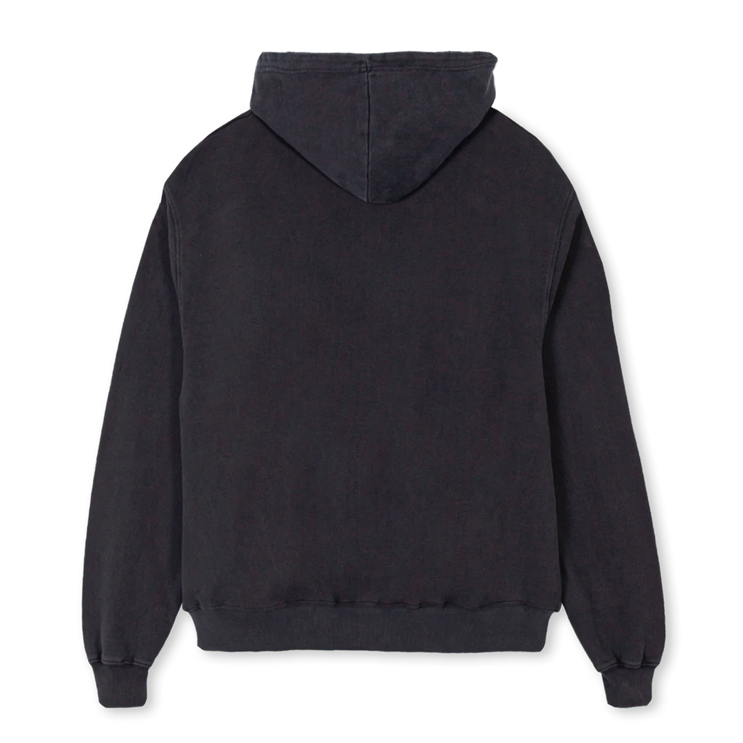 PUSSYHOODIE Vintage Black Oversized Zipped Hoodie. - Image 2
