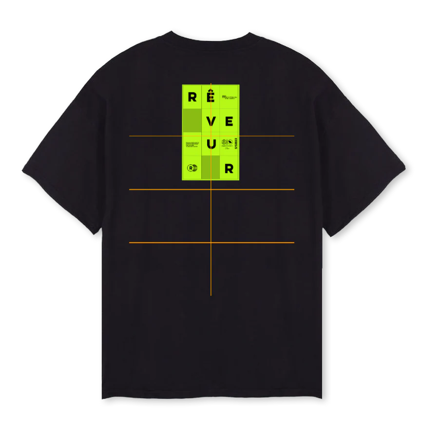 PUZZLE REVEUR Black Oversized Tee. - Image 2