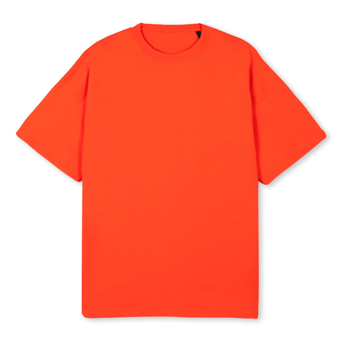 PUZZLE REVEUR Hot Orange Oversized Tee.