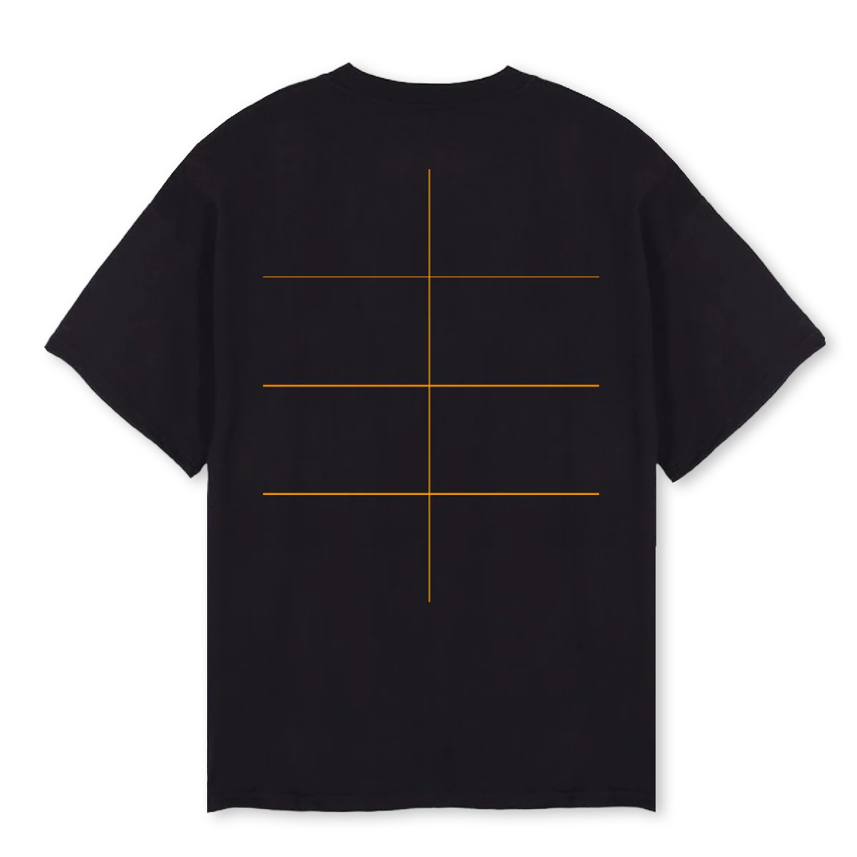 QNTM HVID PÅ BLÅ Black Oversized Tee. - Image 2