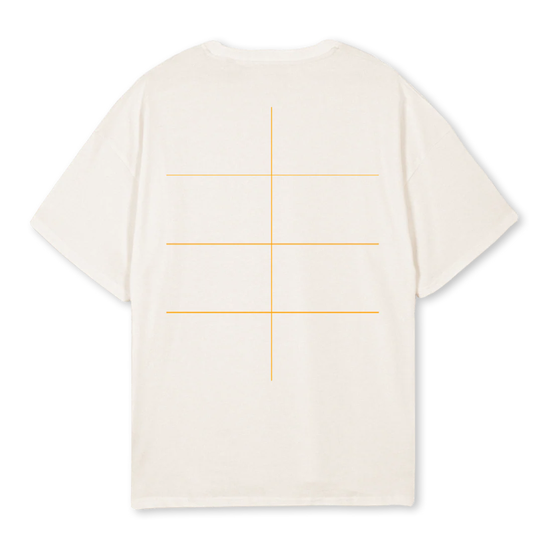 QNTM WOT Vintage White Oversized Tee. - Image 2