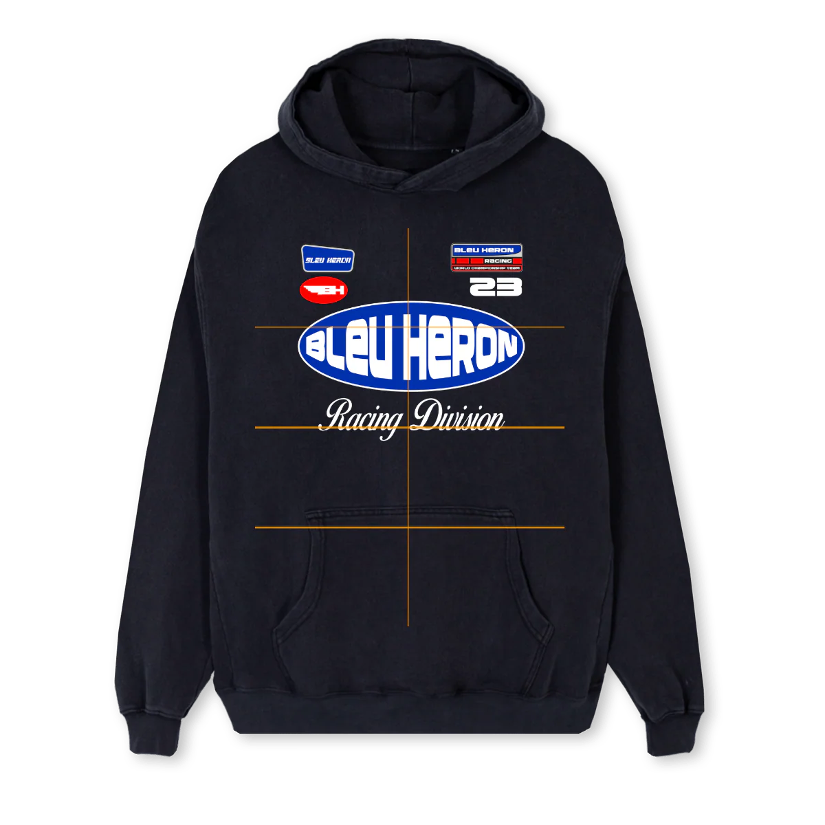 RACERSHOODIE Vintage Black Regular Hoodie.
