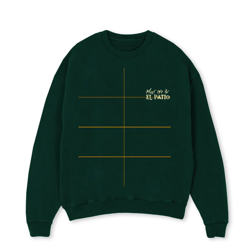 RACINGCLUBMARBELLACR Wild Green Oversized Crewneck Sweater.