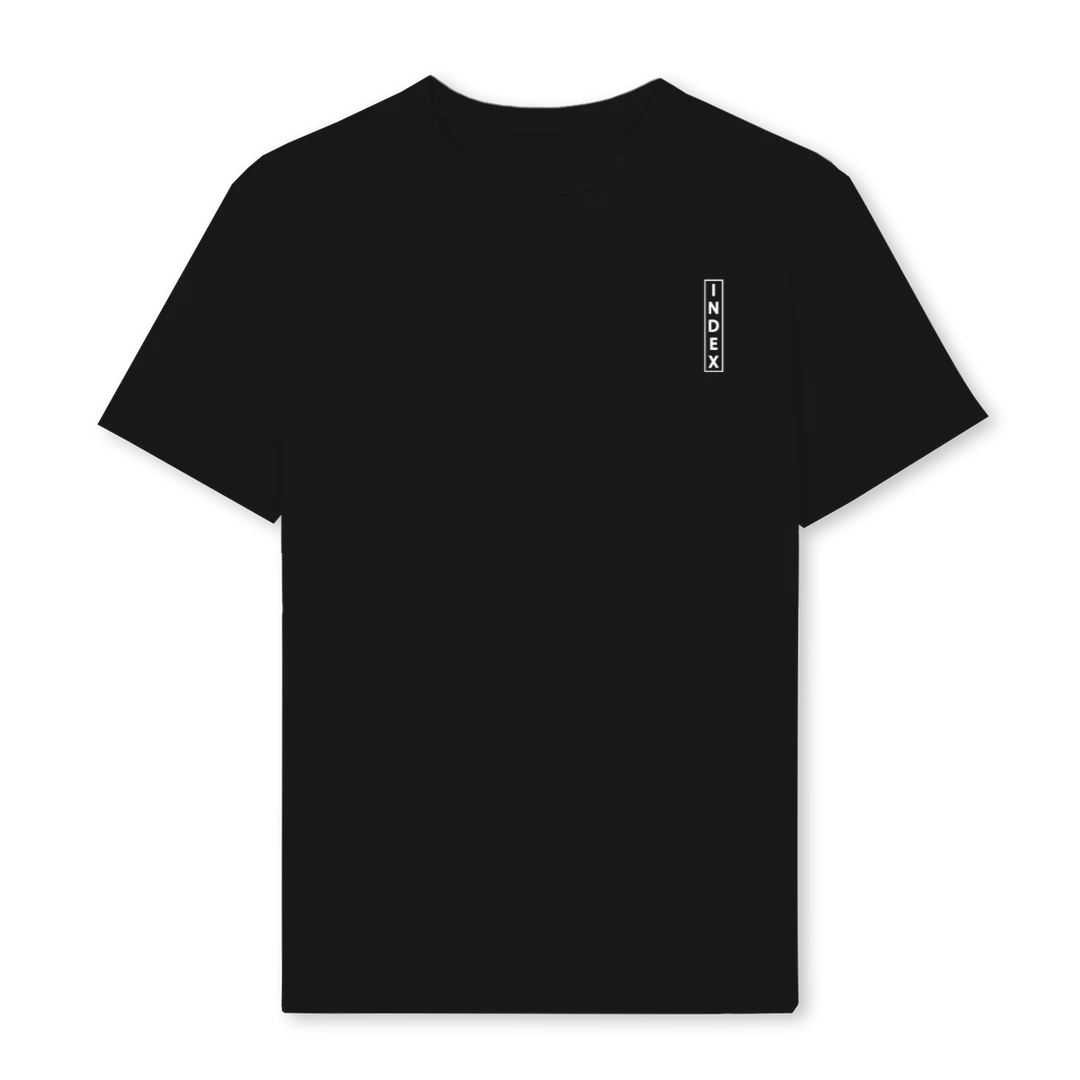 RAIN OR SHINE Black Regular Tee.
