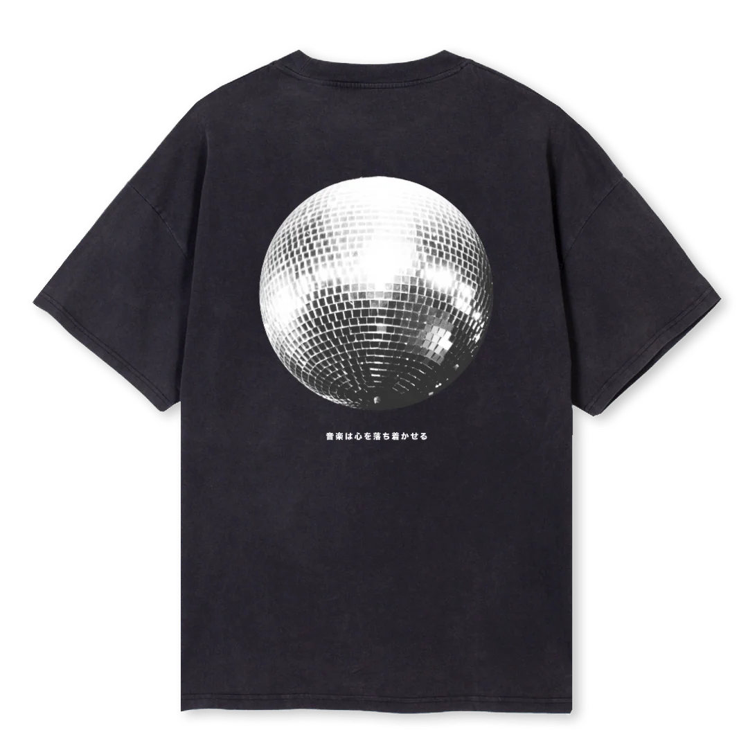RANDOMLETTERSA Vintage Black Oversized Tee. - Image 2