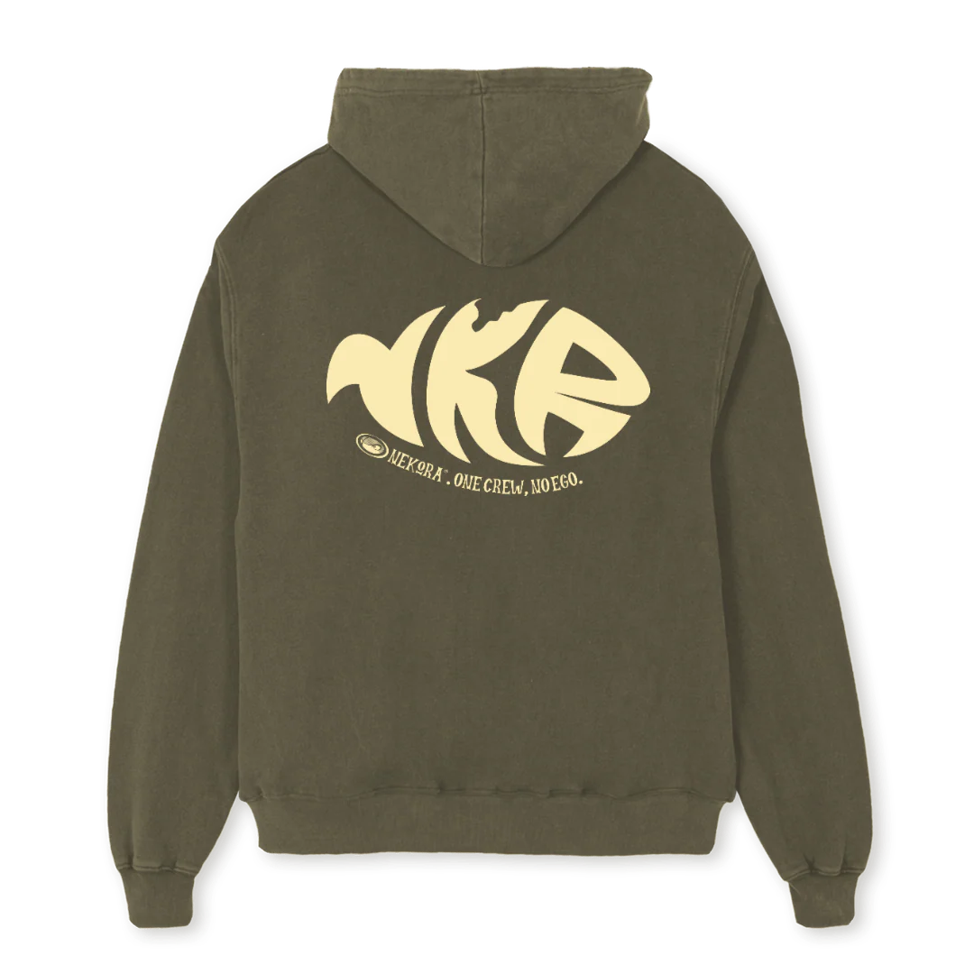 RASPA OLIVA Vintage Olive Oversized Hoodie. - Image 2
