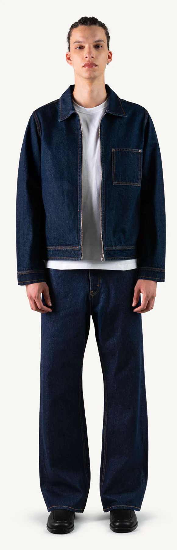 Raw Indigo Relaxed Denim Jacket. - Image 2
