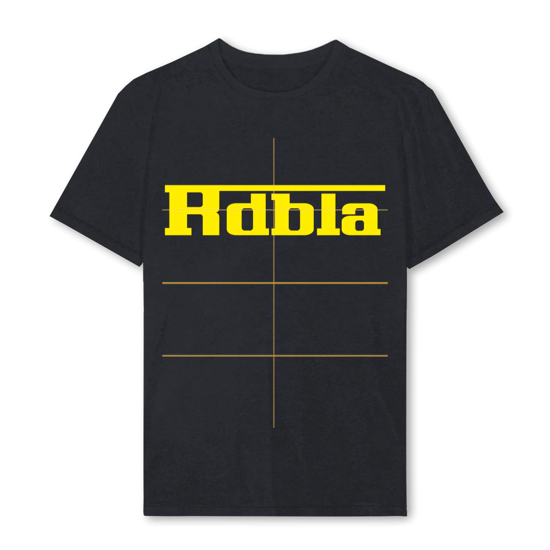 RDBSUMMERA Vintage Black Regular Tee.