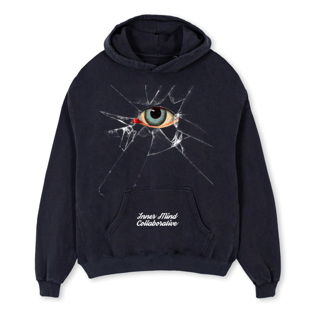 RE Vintage Black Oversized Hoodie.