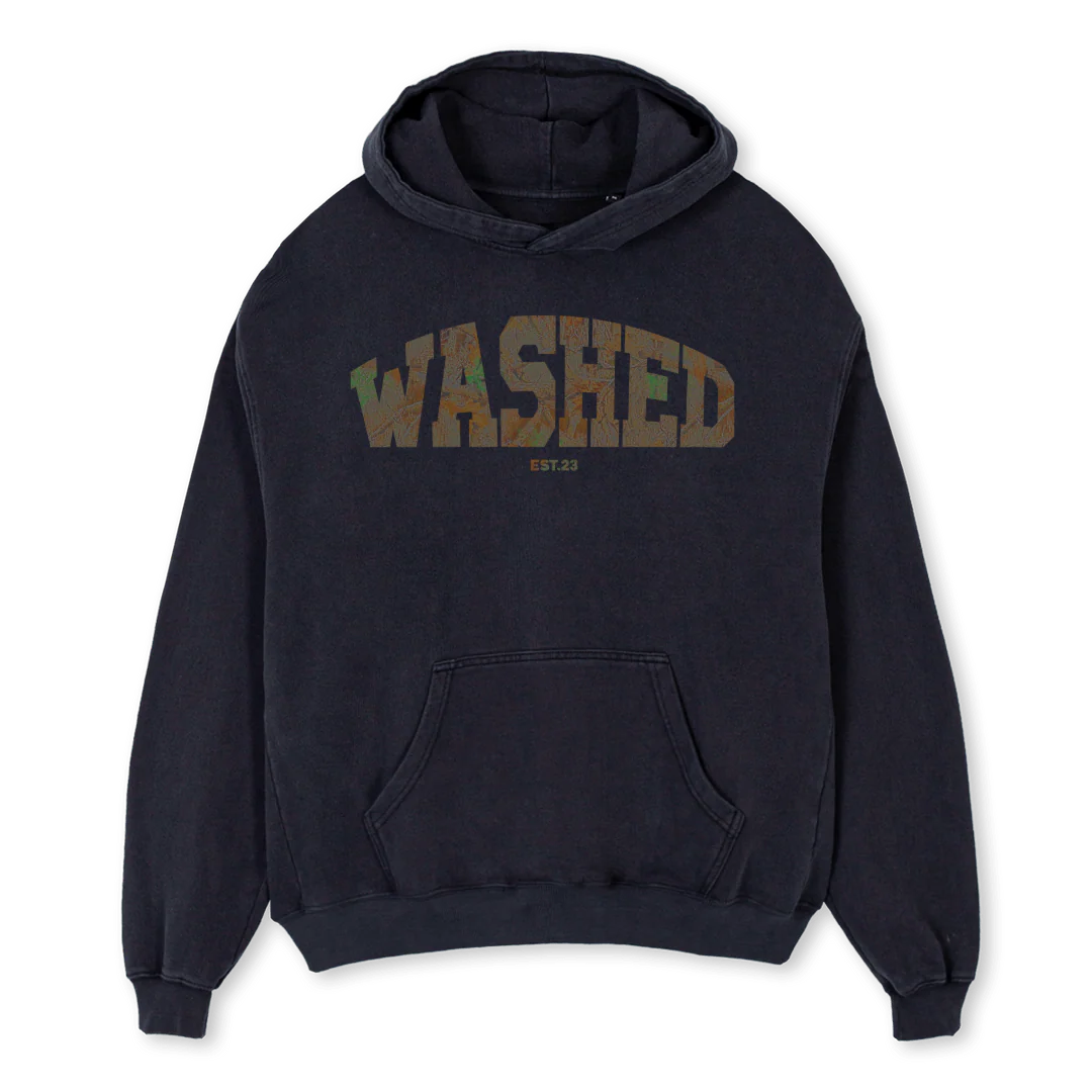 REALTREE Vintage Black Oversized Hoodie.
