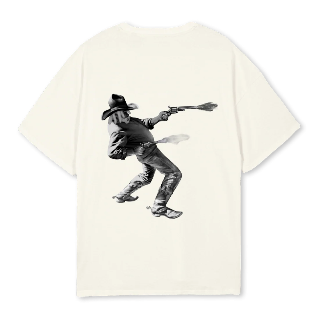 REBEL  Cream Oversized Tee. - Image 2