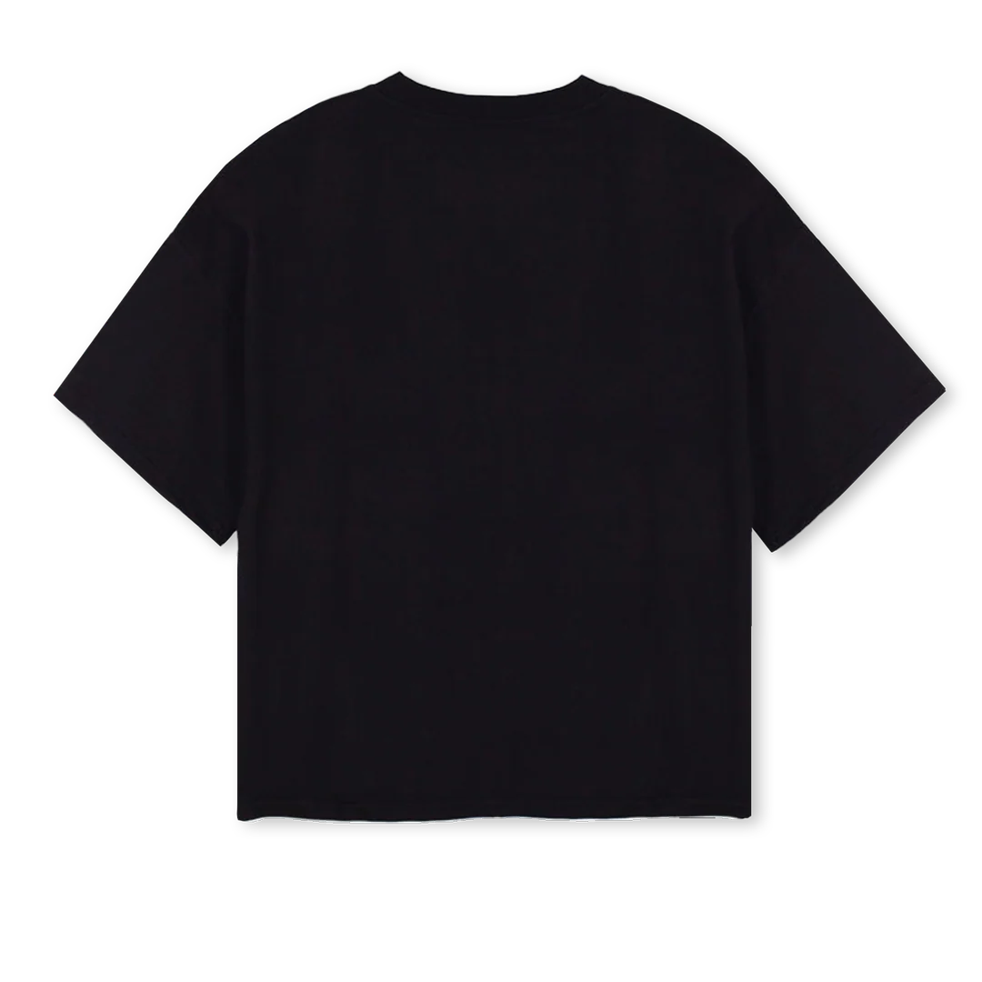 RECYCLETEEBLACK Black Oversized Boxy Tee. - Image 2