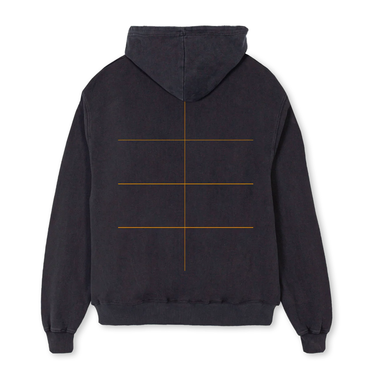 REED JAPANESE  Vintage Black Oversized Zipped Hoodie. - Image 2