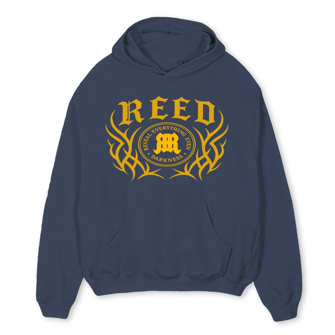 REED UNIVERSITY Navy Blue Oversized Hoodie.