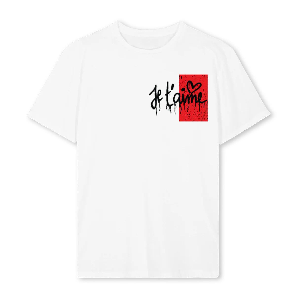 REG JT WHT  White Regular Tee.