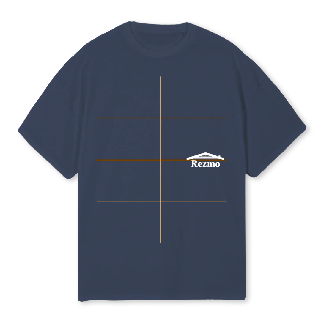 REGALG Navy Blue Oversized Tee.
