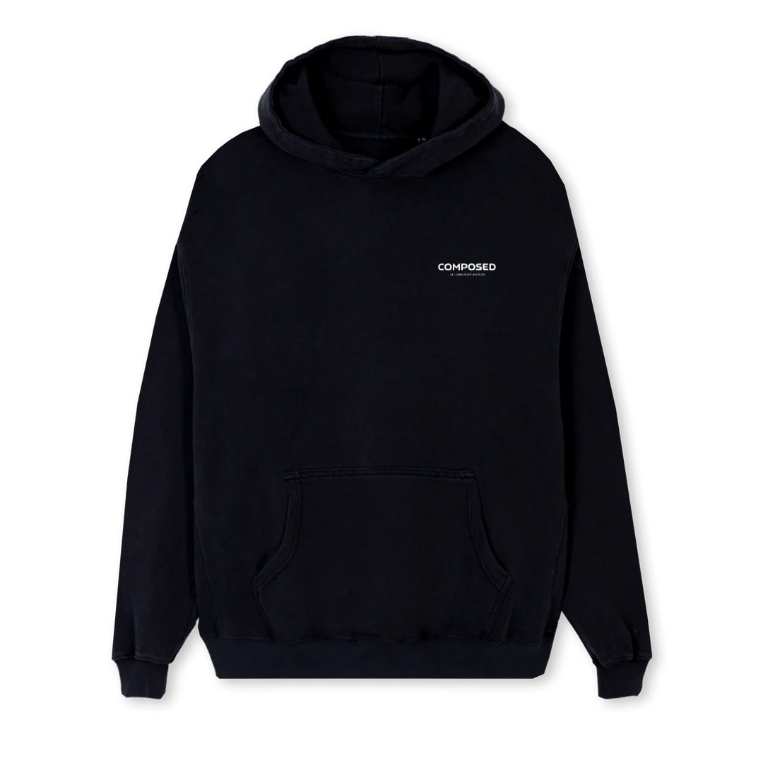 REGULARHOODIEBLK Black Regular Hoodie.