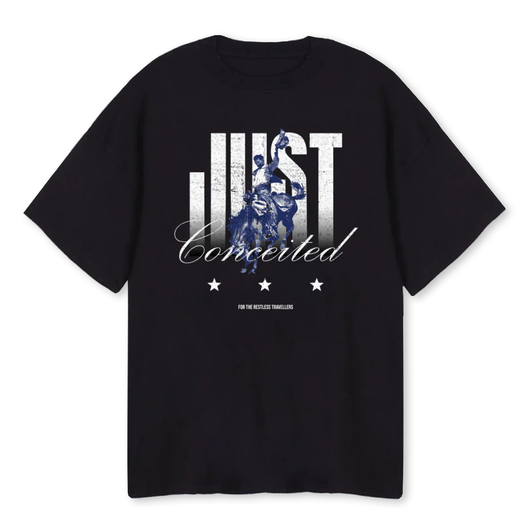 RESTLESS Black Oversized Tee.
