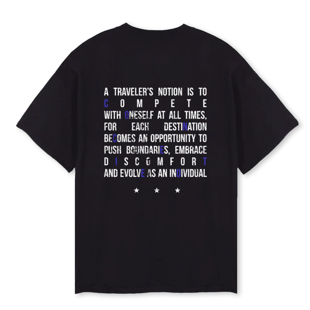 RESTLESS Black Oversized Tee. - Image 2