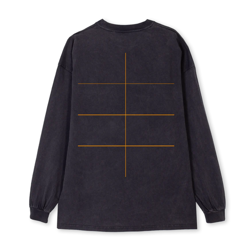 RGL  Vintage Black Oversized LS Tee. - Image 2