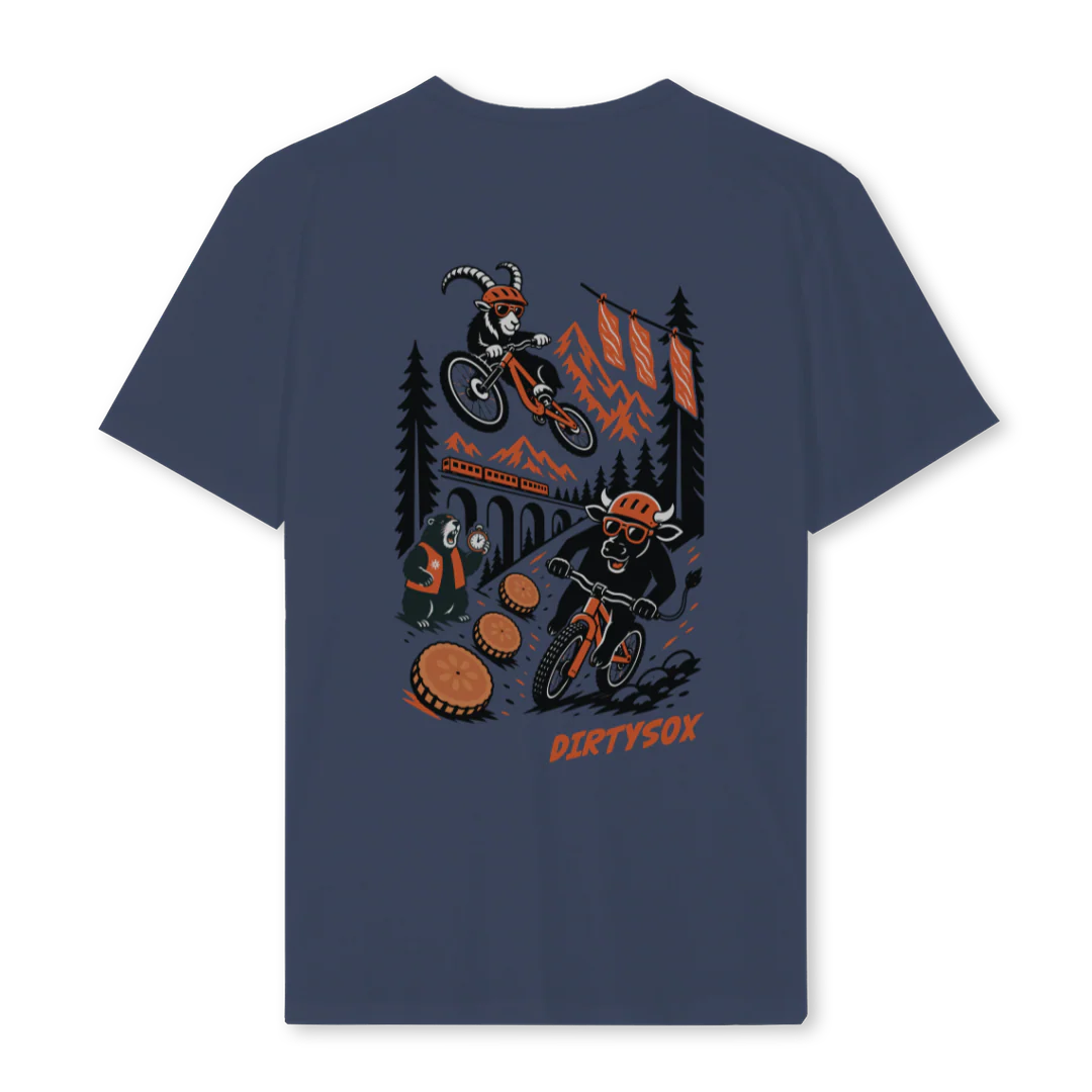 RIDEGRISONNAVY Navy Blue Regular Tee. - Image 2