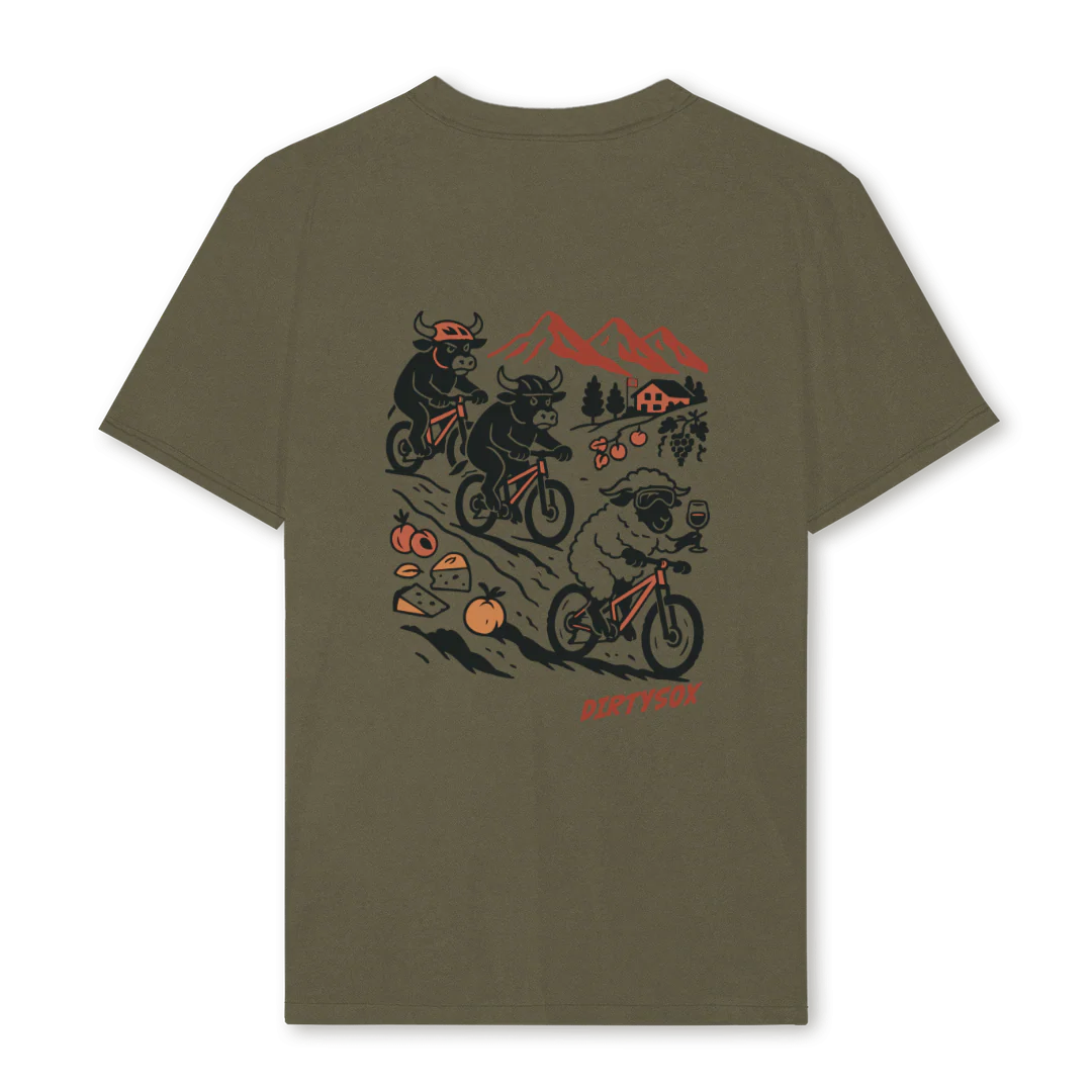 RIDEWALLISOLIVE Vintage Olive Regular Tee. - Image 2