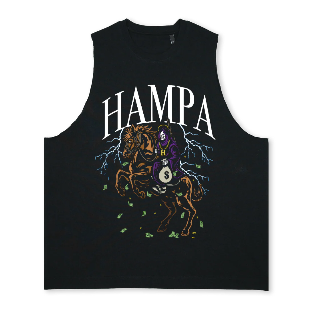 RIPPER  Deep Black Oversized Vest.