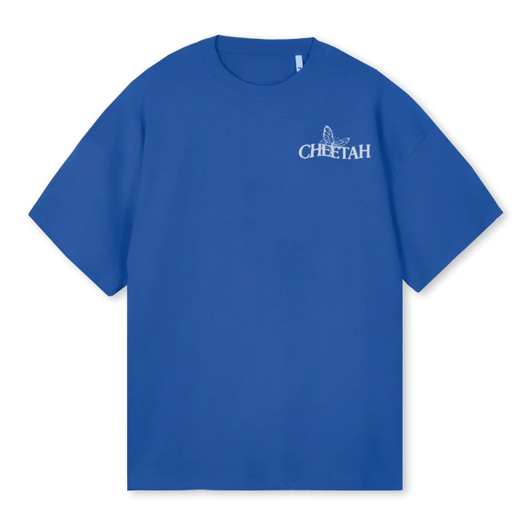 RISKORLOSECOBALDBLUE Cobalt Blue Oversized Tee.