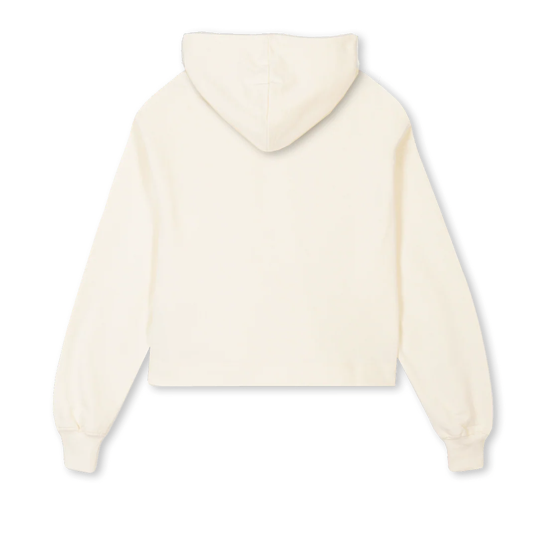 ROLLRCROPHOODIE Cream Cropped Hoodie. - Image 2