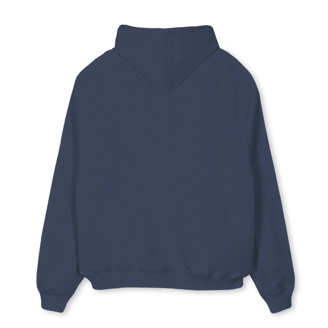 ROLLRHOODIE Navy Blue Oversized Hoodie. - Image 2