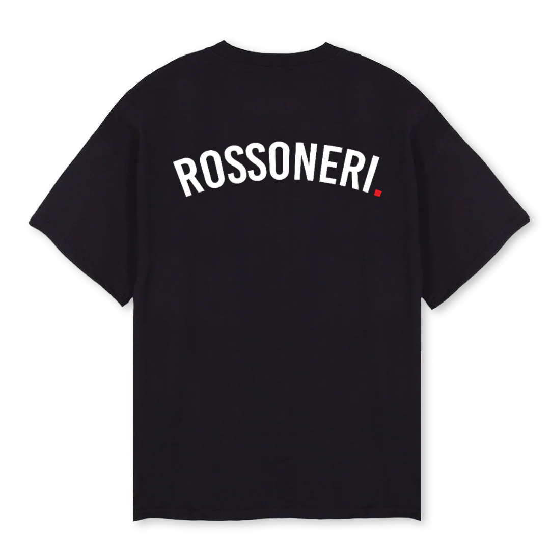 ROSSONERIONE Black Oversized Tee. - Image 2