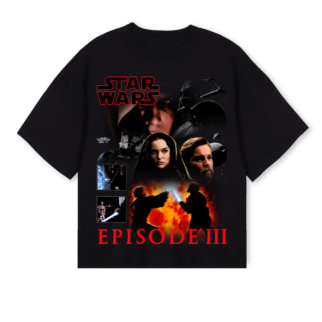 ROTS Black Oversized Boxy Tee.