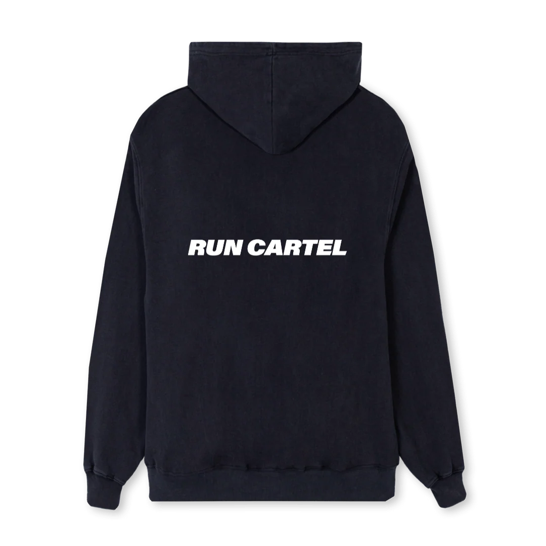 RUNCARTELHOODIE Vintage Black Regular Hoodie. - Image 2