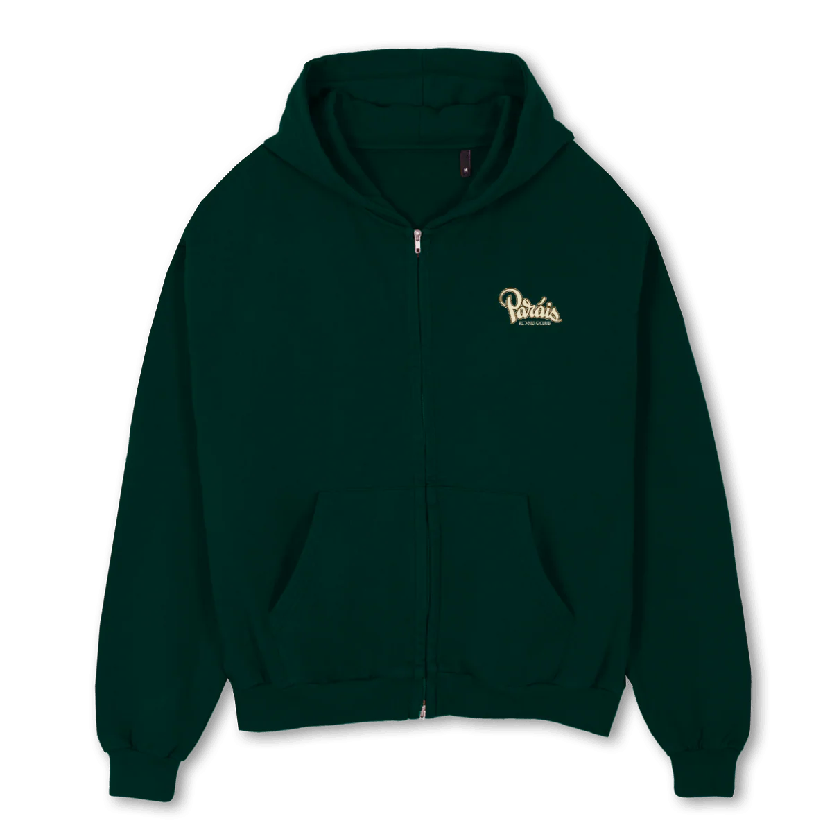 RUNNER Wild Green Oversized Zipped Hoodie.